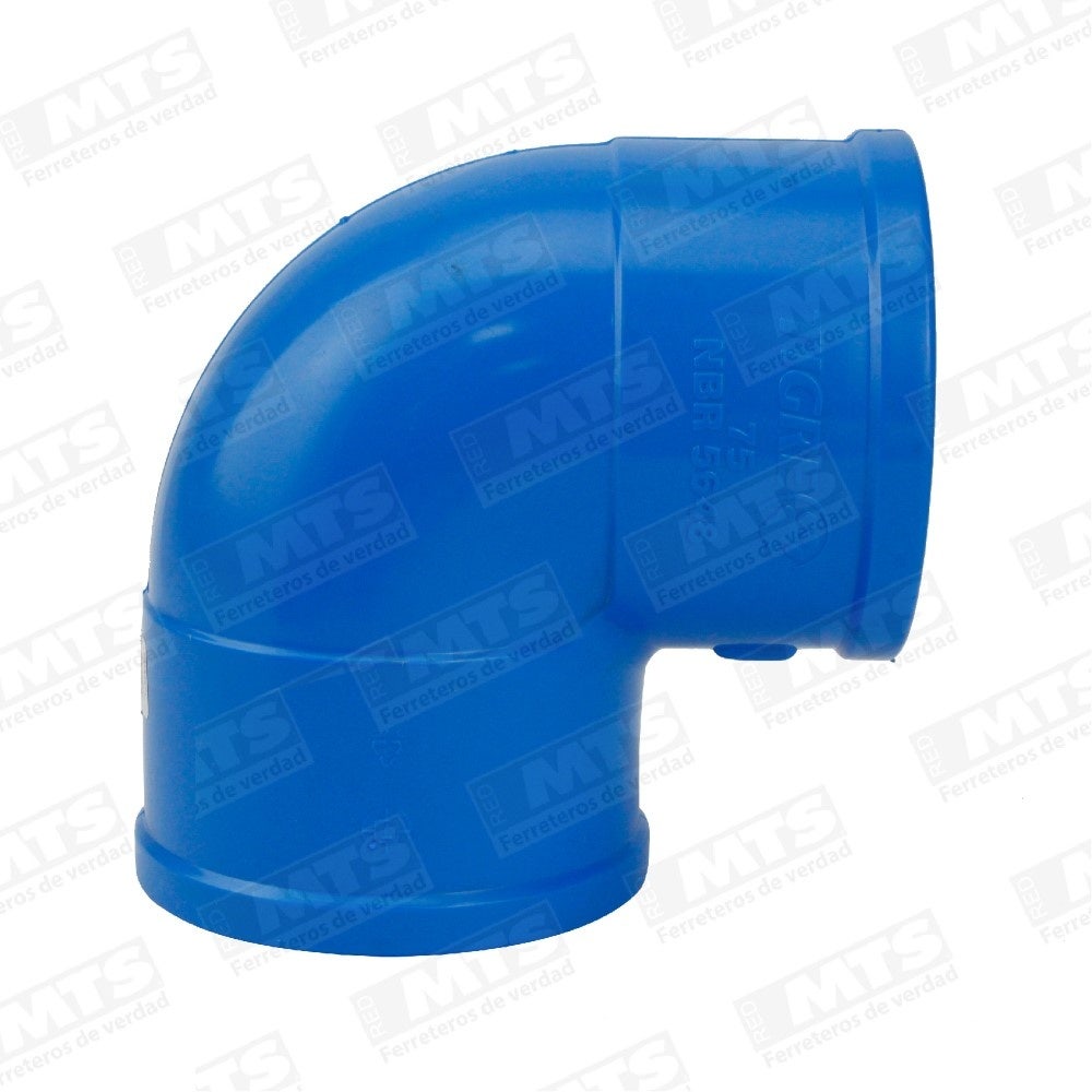 PVC Codo Presion Cementar 75 X 90